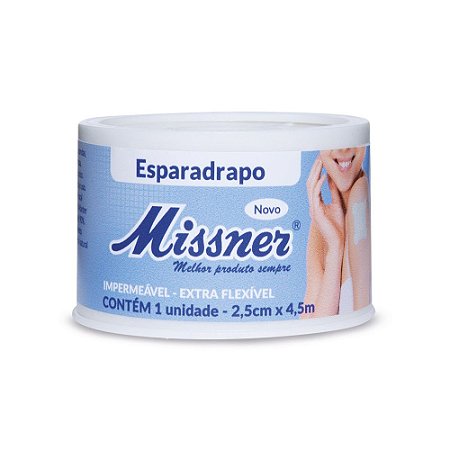 ESPARADRAPO MISSNER 2,5CM X 4,5M BRANCA