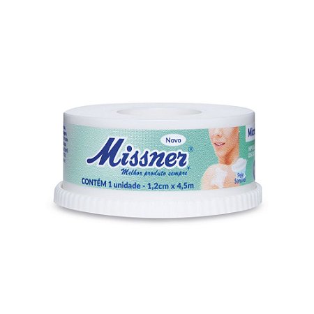 FITA MICROPOROSA MISSNER 1,2CM X 4,5M BRANCO
