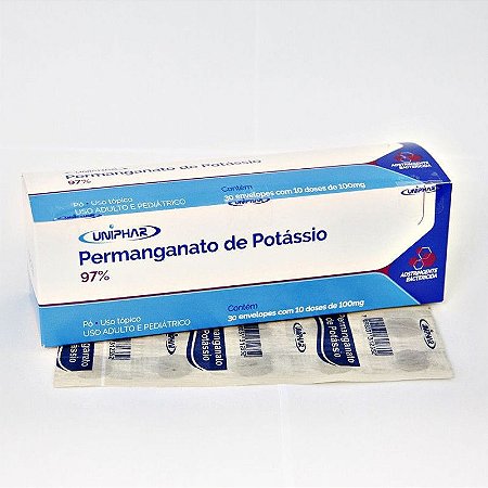 PERMAGANATO DE POTÁSSIO 97% PÓ CART.C/10 UNIPHAR
