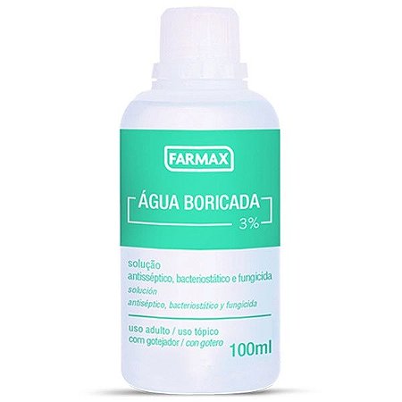 ÁGUA BORICADA 3% 100ML FARMAX