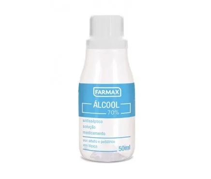 ÁLCOOL 70% C/50ML FARMAX