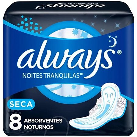 ALWAYS NOTURNO C.SECA C/A C/8 UNIDADES