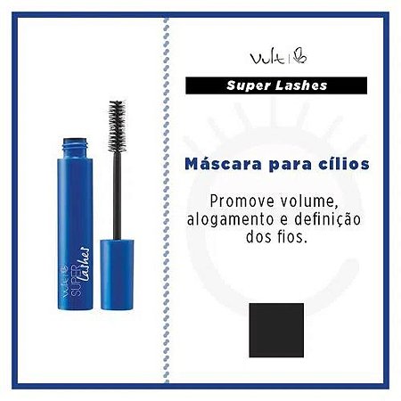 MÁSCARA PARA CÍLIOS VULT SUPER LASHES 12G. PRETA