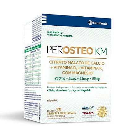 PEROSTEO KM CX.C/30 TABLETES MASTIGÁVEIS