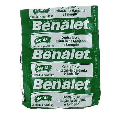 BENALET PASTILHA C/4 UNIDADES SB.MENTA