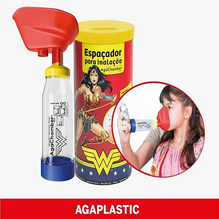 ESPAÇADOR PARA INALAÇÃO AGACHAMBER MULHER MARAVILHA