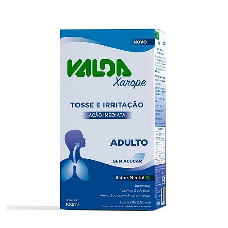 XAROPE VALDA ADULTO 100ML SB.MENTOL