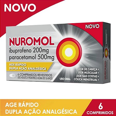 NUROMOL 200MG+500MG C/6 COMP.