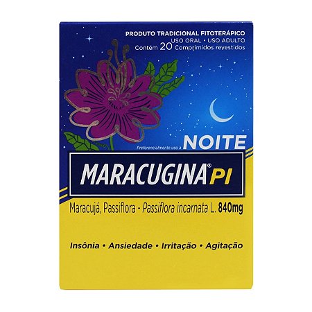 MARACUGINA NOITE PI 840MG CX.C/20 COMPRIMIDOS REVEST.