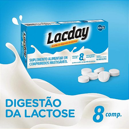 LACDAY 10.000U.FCC CX.C/8 COMPRIMIDOS MAST.