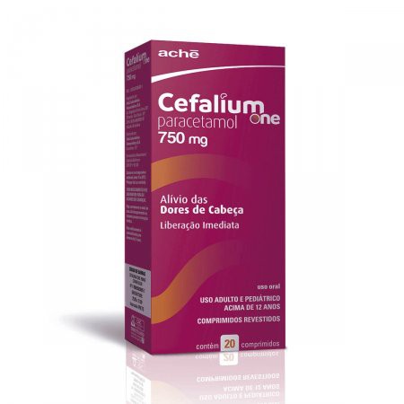 PARACETAMOL CEFALIUM ONE 750MG CX.C/20 COMPRIMIDOS
