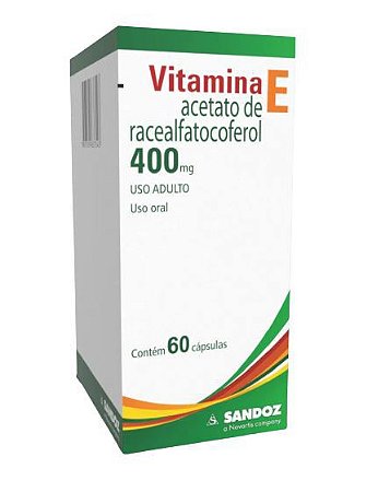VITAMINA E SANDOZ 400MG CX.C/60 CÁPSULAS