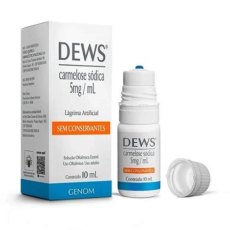 DEWS 5MG/ML SEM CONSERVANTES SOL.OFT.EST.10ML