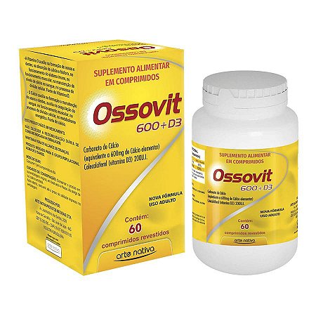 OSSOVIT 600+D CX.C/60 COMPRIMIDOS REVESTIDOS
