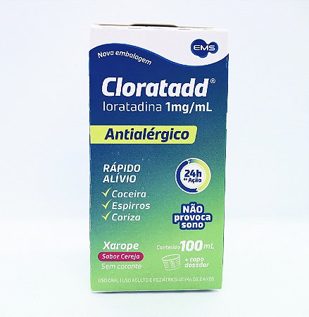 CLORATADD XAROPE FR.C/100ML LORATADINA
