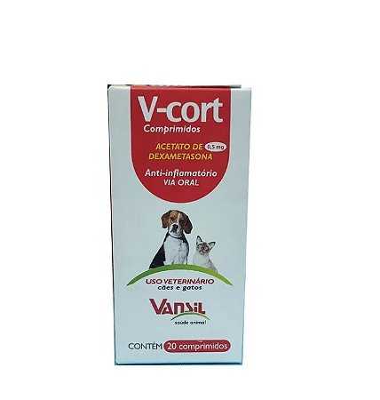 V-CORT 0,5MG CX.C/20 COMPRIMIDOS (VANSIL)