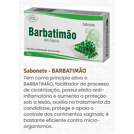 SABONETE BARBATIMÃO 90G LIANDA NATURAL