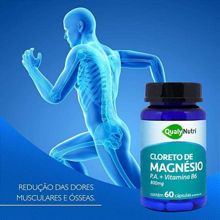 CLORETO MAGNÉSIO P.A + VITAMINA B6 FR.C/60 CÁPSULAS