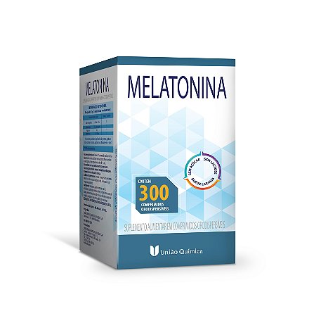 MELATONINA UNIÃO QUÍMICA CX.C/300 COMPRIMIDOS ORODISPERSÍVEIS