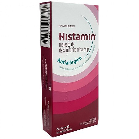 HISTAMIN 2MG CX.C/20 COMPRIMIDOS