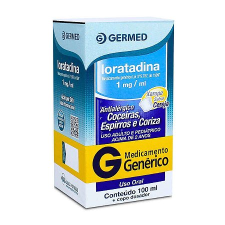 LORATADINA 1MG/ML XAROPE FR.C/100ML SB.CEREJA (GERMED)