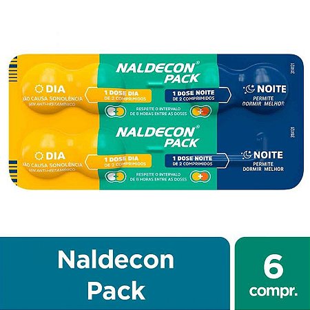 NALDECON PACK DIA-NOITE C/6 COMPRIMIDOS