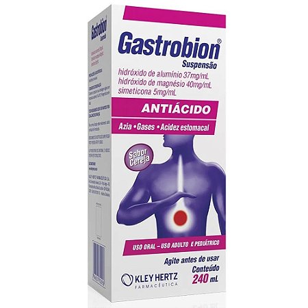GASTROBION ANTIÁCIDO 4EM1 SUSP.ORAL FR.C/240ML SB.CEREJA
