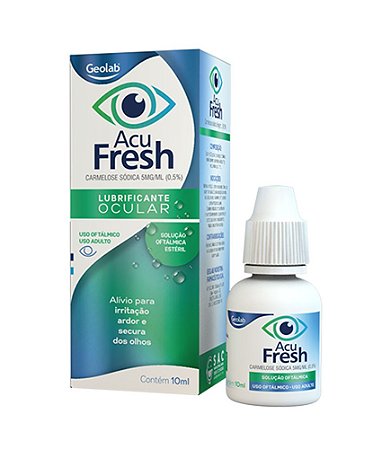 ACU FRESH 0,5% CARMELOSE SÓDICA LUBRIFICANTE OCULAR FR.C/10ML