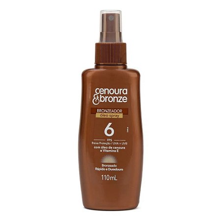 CENOURA & BRONZE BRONZEADOR ÓLEO SPRAY FPS6 FR.C/110ML