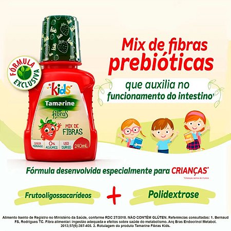 TAMARINE FIBRAS KIDS FR.C/240ML SB.MORANGO
