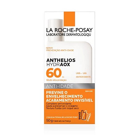 ANTHELIOS HYDRAOX 60FPS ANTI-IDADE SEM COR 50G. LA ROCHE-POSAY