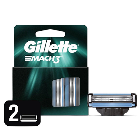 GILLETTE MACH3 REFIL PARA BARBEAR C/2 UNIDADES