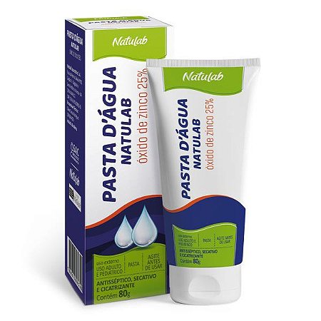 PASTA D'AGUA NATULAB 80G. (ÓXIDO DE ZINCO 25%)