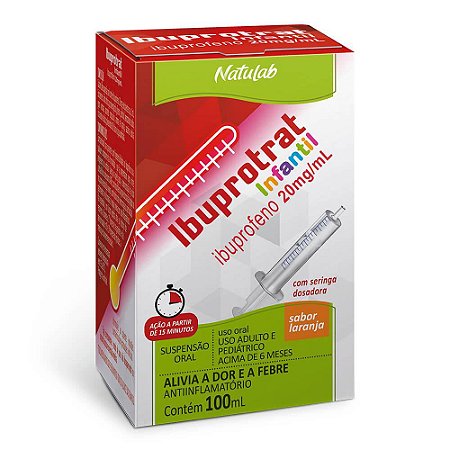 IBUPROTRAT 20MG/ML SUSP.ORAL FR.C/100ML SB.LARANJA IBUPROFENO