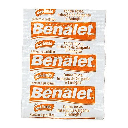 BENALET PASTILHA C/4 UNIDADES SB.MEL-LIMAO