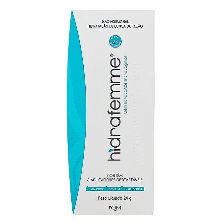 HIDRAFEMME GEL HIDRATANTE INTRAVAGINAL C/8 APLICADORES DESCARTÁVEIS