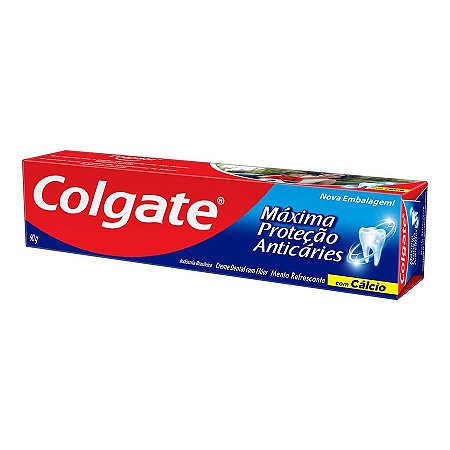 CREME DENTAL COLGATE MÁXIMA PROTEÇÃO ANTICÁRIES 90G.