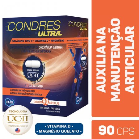 Carti Master Ultra Colágeno Tipo II e Vitamina E 40mg Com 60 Cápsulas