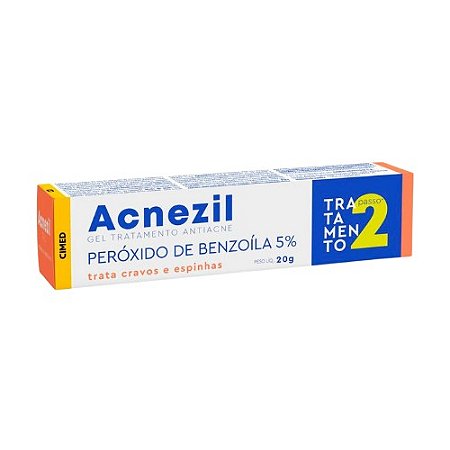 ACNEZIL GEL 5% CRAVOS E ESPINHAS 20G. PERÓXIDO BENZOÍLA