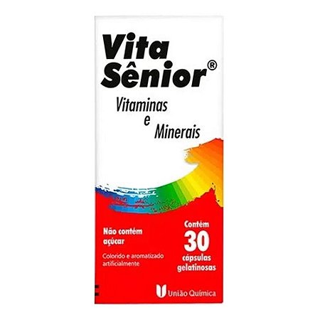 VITA SENIOR VITAMINAS E MINERAIS C/30 CÁPSULAS GELATINOSAS