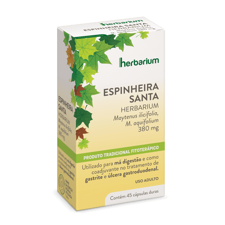 ESPINHEIRA SANTA 380MG CX.C/45 CÁPSULAS DURAS (HERBARIUM)