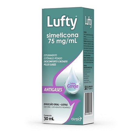 SIMETICONA LUFTY 75MG/ML FR.C/30 ML SB.CEREJA