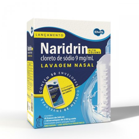 NARIDRIN ALTO VOLUME CX.C/30 ENVELOPES+FRASCO LAVAGEM 240ML
