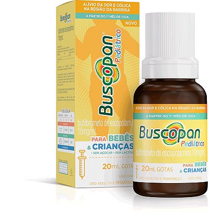 BUSCOPAN PEDIÁTRICO CRIANÇAS FR.C/20ML GOTAS ESCOPOLAMINA