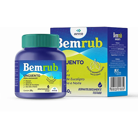 BEMRUB UNGUENTO PARA MASSAGEM POTE 30G.