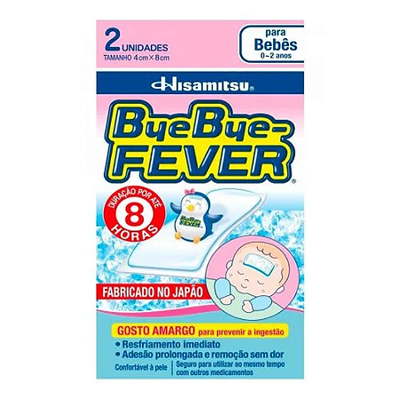 BYE-BYE FEVER BEBÊS C/2 UNIDADES