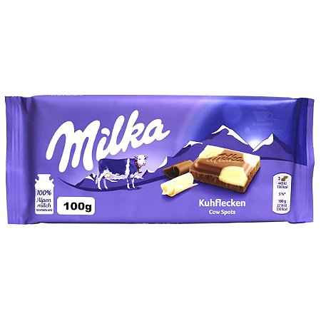 MILKA CHOCOLATE 100G. COW SPOTS KUHFLECKEN