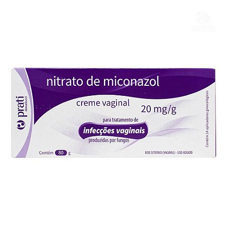 NITRATO DE MICONAZOL 20MG/G CREME VAGINAL 80G.+14 APLICADORES (PRATI)