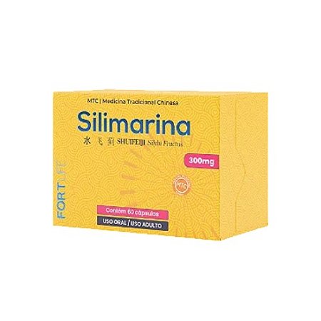 SILIMARINA 300MG CX.C/60 CÁPSULAS FORTLIFE EXCLUSIVO