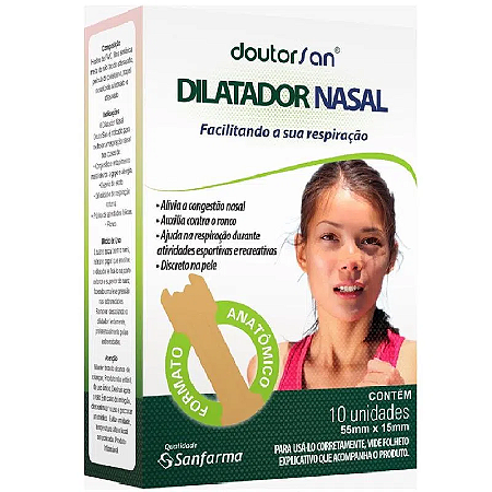 DILATADOR NASAL DOUTORSAN C/10 UNIDADES FEMININO